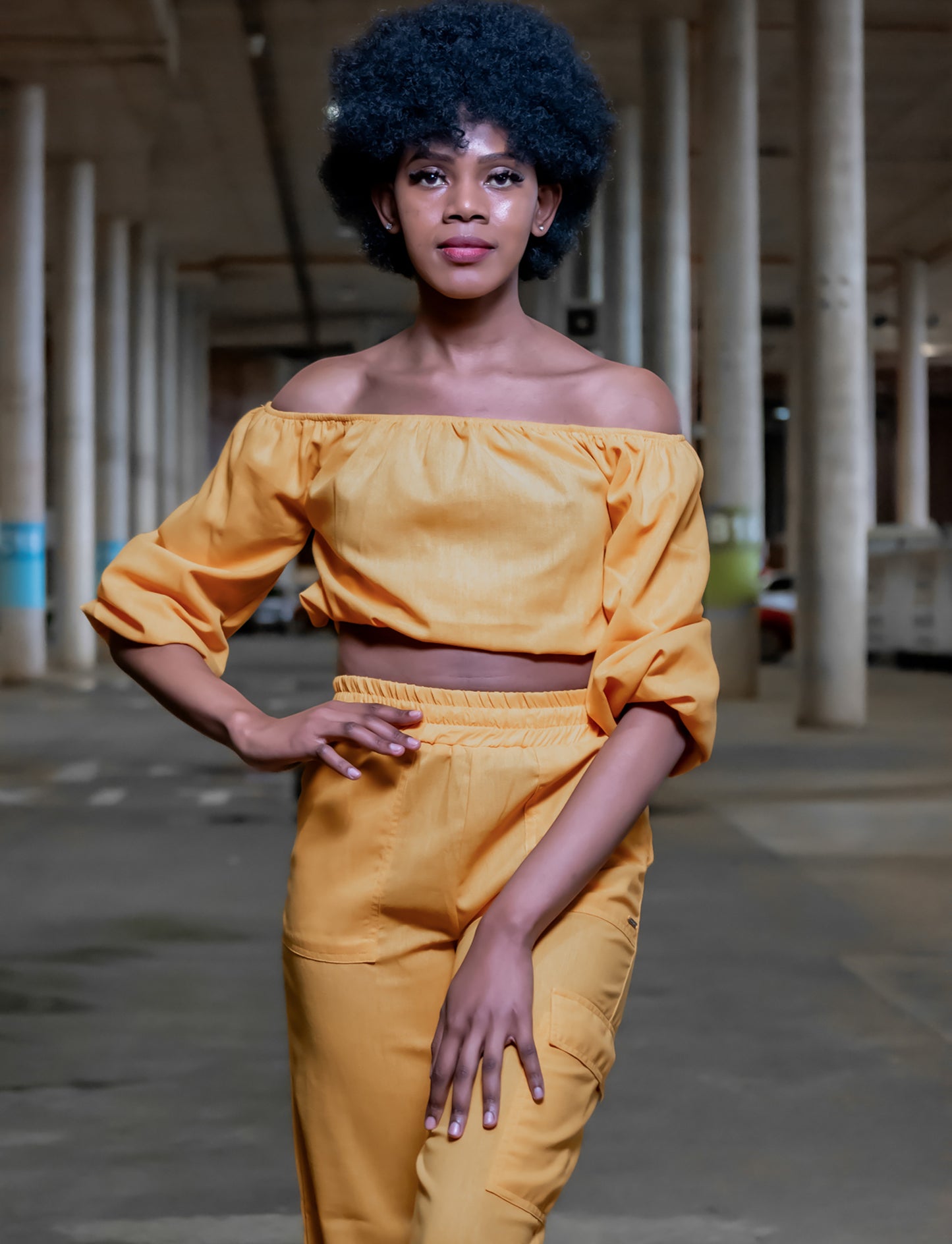 Ladies Linen Bubble Top