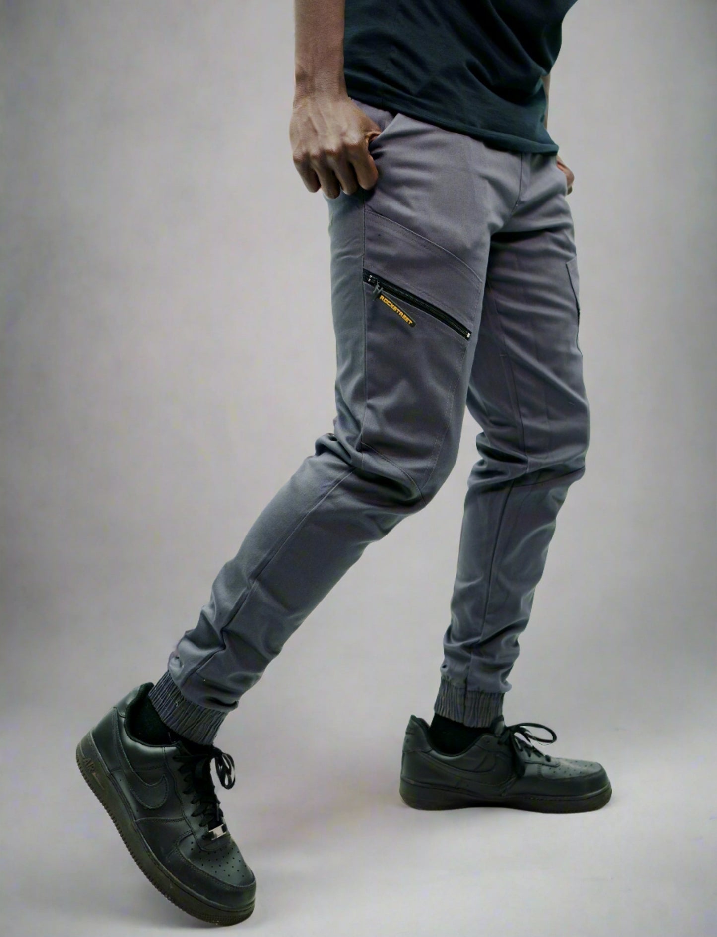 Mens stretch twill joggers