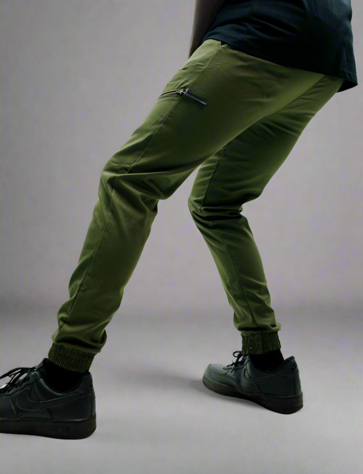 Mens stretch twill joggers