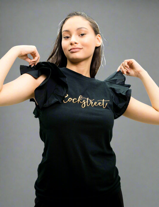 Ladies frill sleeve top 