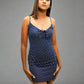 Ladies tie polka dotted dress