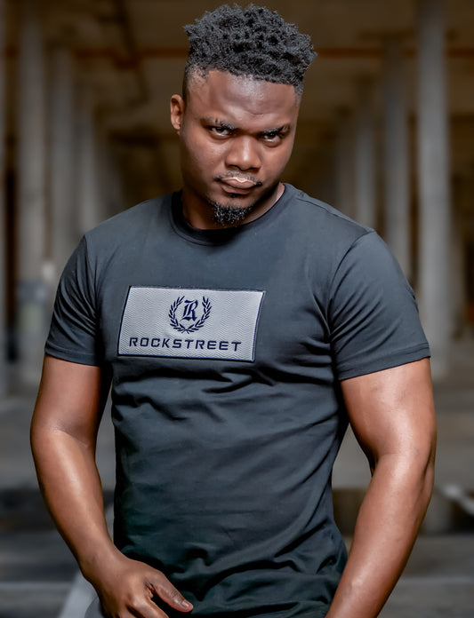 Mens Basic Short Sleeve Tee with Print