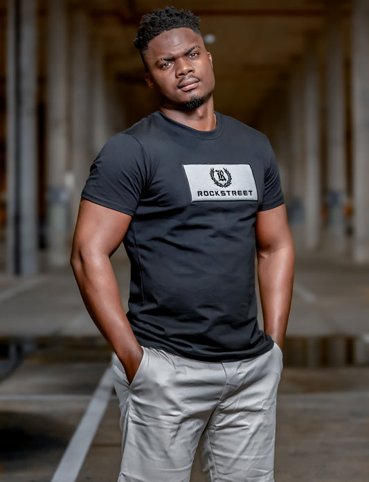 Mens Basic Short Sleeve Tee with Print