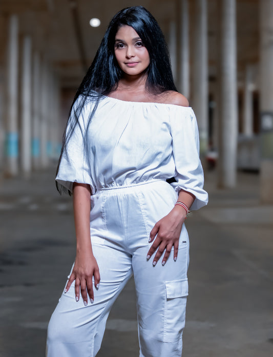Ladies Linen Bubble Top