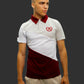 Mens short sleeve panel golfer