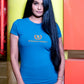 Ladies Printed Tee with Embroidery