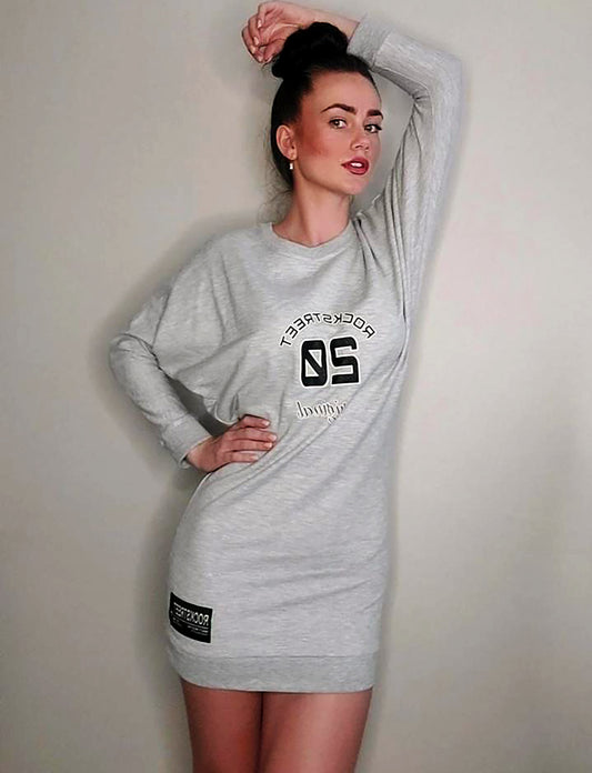 Ladies Long Sleeve Dress with Print